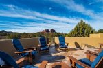 Sit and relax in Sedona`s mountain peaks